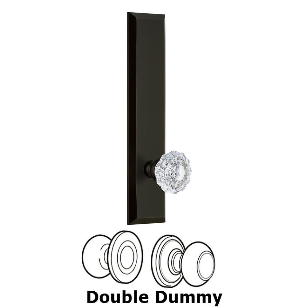 Double Dummy Fifth Avenue Tall with Versailles Knob in Timeless Bronze