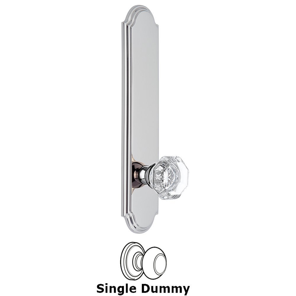 Tall Plate Dummy with Chambord Knob in Bright Chrome