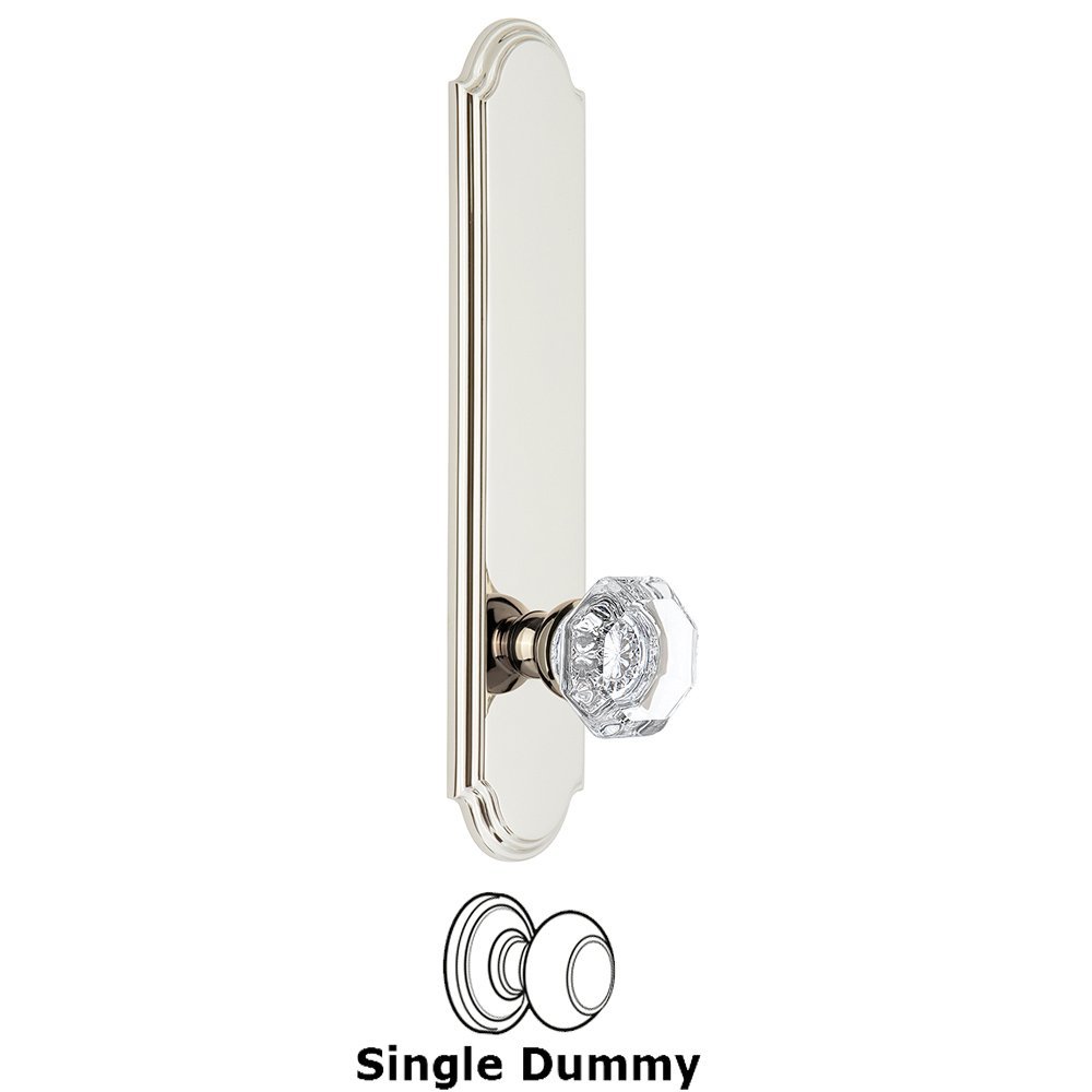 Tall Plate Dummy with Chambord Knob in Polished Nickel