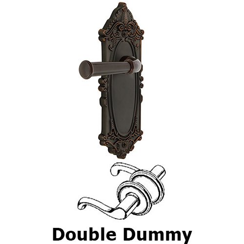 Grandeur Grande Victorian Plate Double Dummy with Georgetown Lever in Timeless Bronze