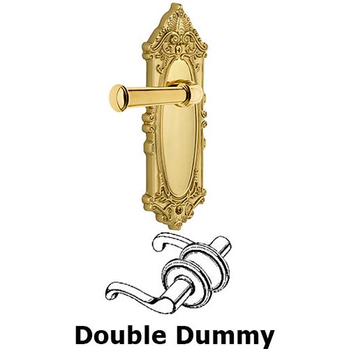 Grandeur Grande Victorian Plate Double Dummy with Georgetown Lever in Lifetime Brass
