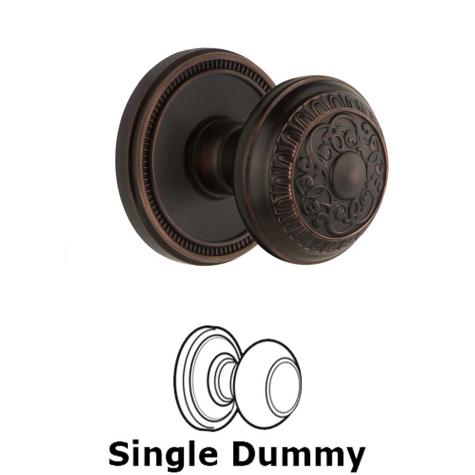Soleil Rosette Dummy with Windsor Knob in Timeless Bronze