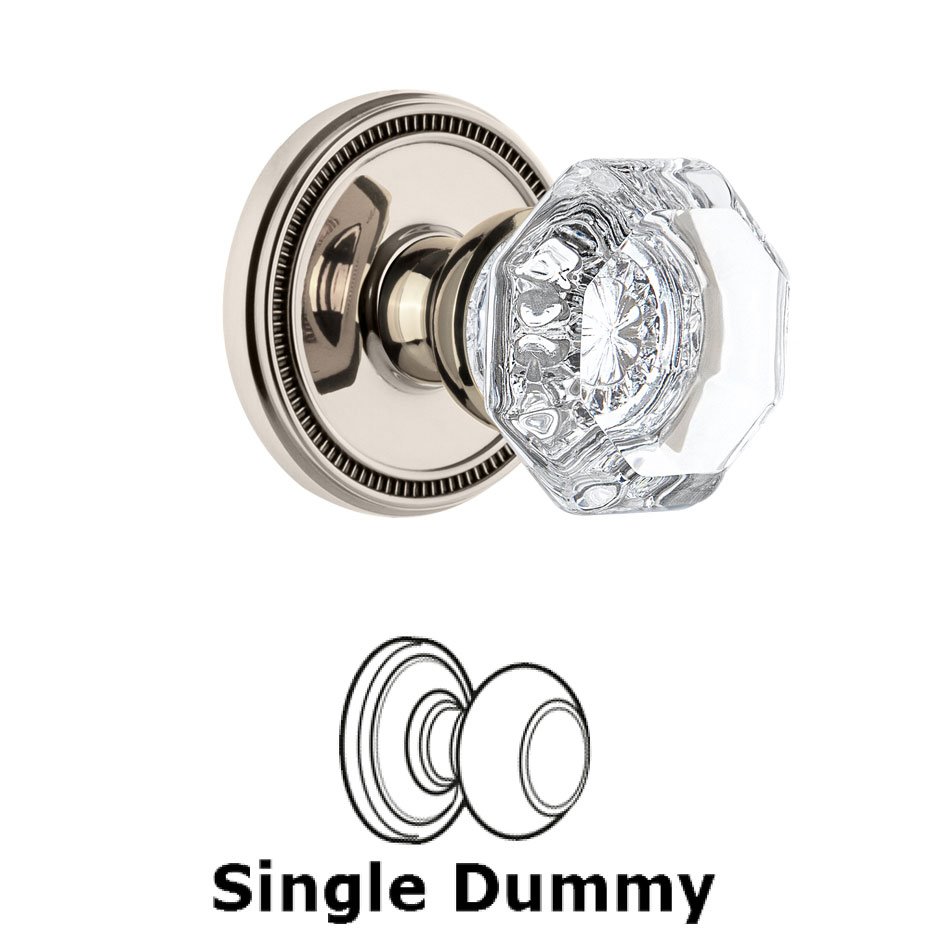 Soleil Rosette Dummy with Chambord Crystal Knob in Polished Nickel