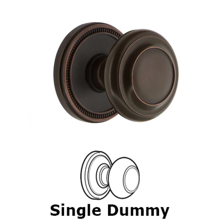 Soleil Rosette Dummy with Circulaire Knob in Timeless Bronze