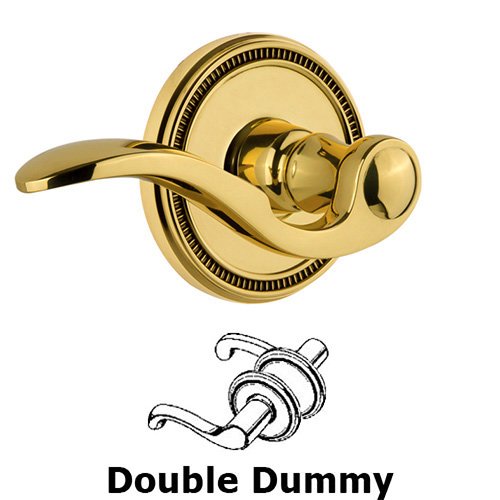 Grandeur Soleil Rosette Double Dummy with Bellagio Lever in Lifetime Brass