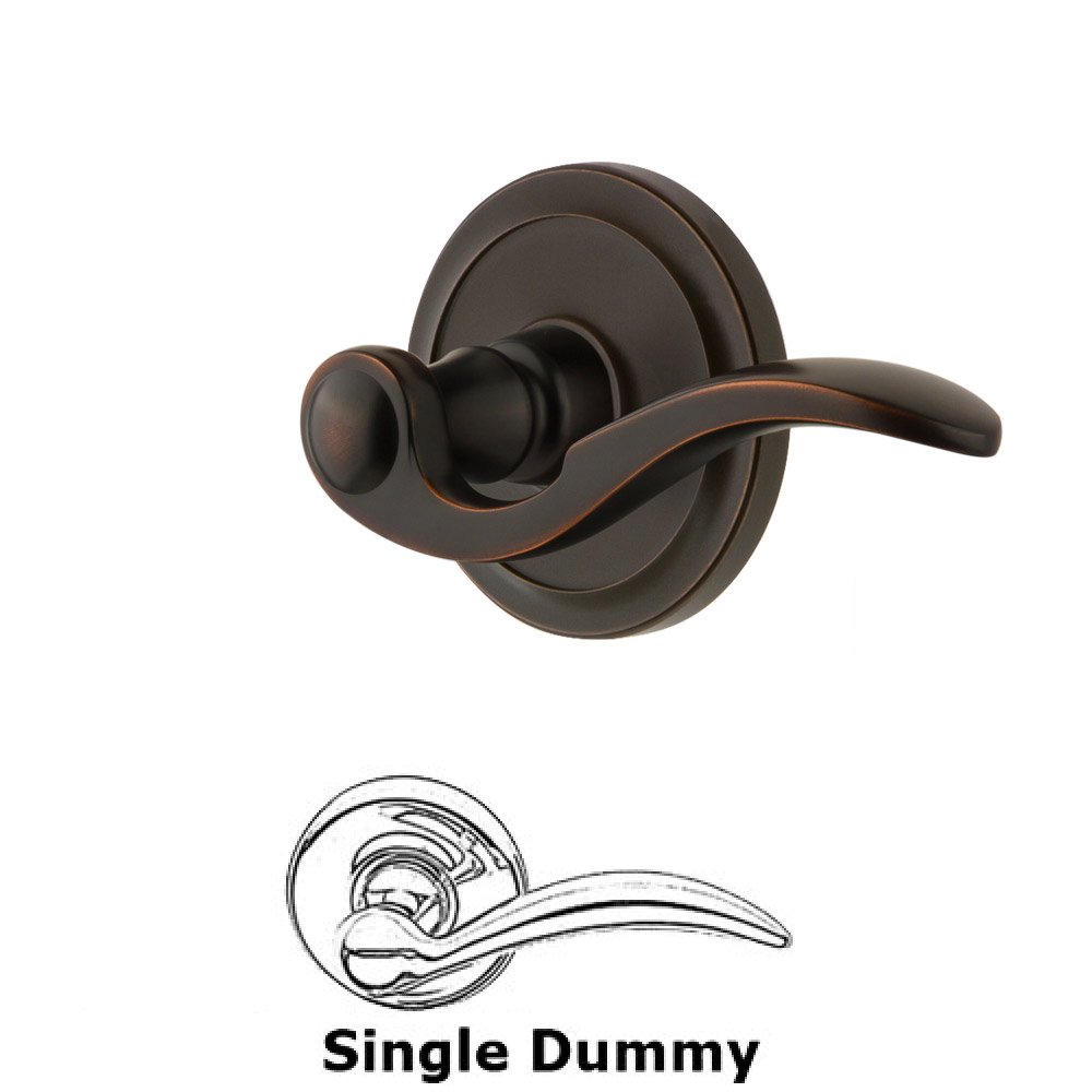Single Dummy Circulaire Rosette with Bellagio Left Handed Lever in Timeless Bronze