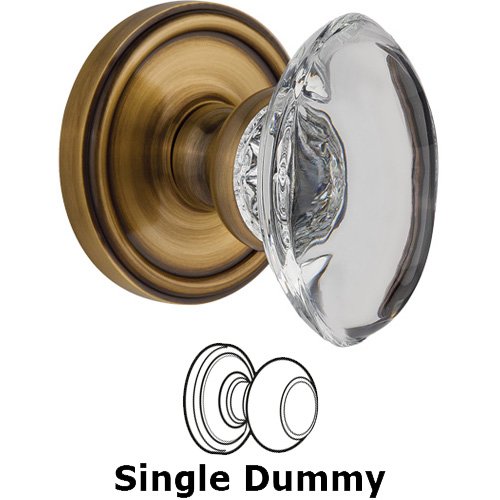 Dummy - Georgetown with Provence Crystal Knob in Vintage Brass