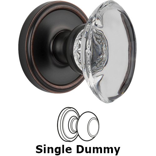 Dummy - Georgetown with Provence Crystal Knob in Timeless Bronze