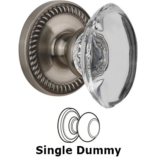 Dummy - Newport with Provence Crystal Knob in Antique Pewter