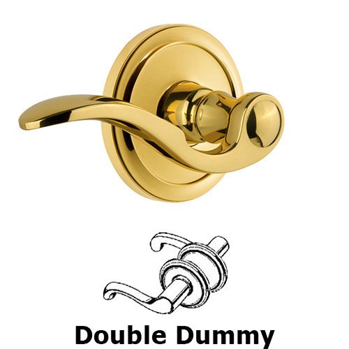 Double Dummy Circulaire Rosette with Bellagio Right Handed Lever in Polished Brass