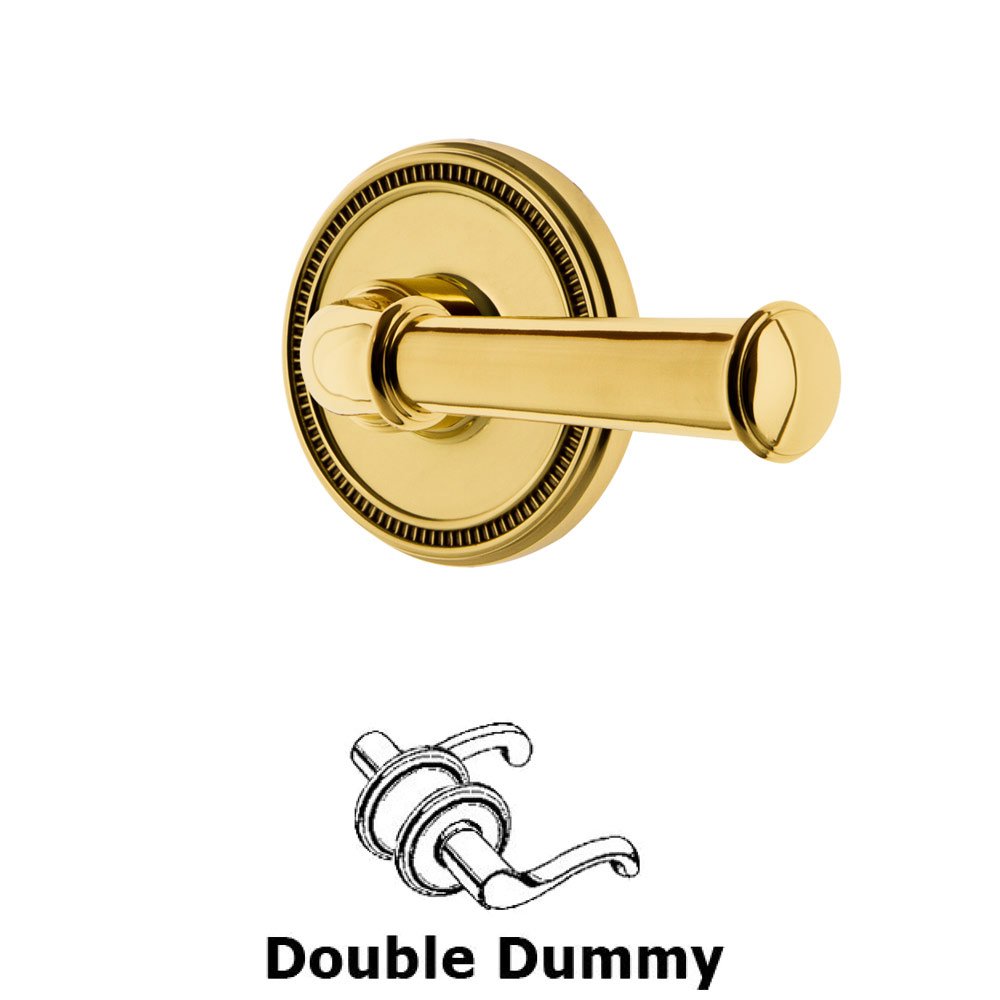 Grandeur Soleil Rosette Double Dummy with Georgetown Lever in Lifetime Brass