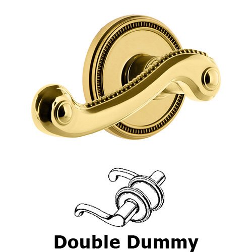 Grandeur Soleil Rosette Double Dummy with Newport Lever in Lifetime Brass