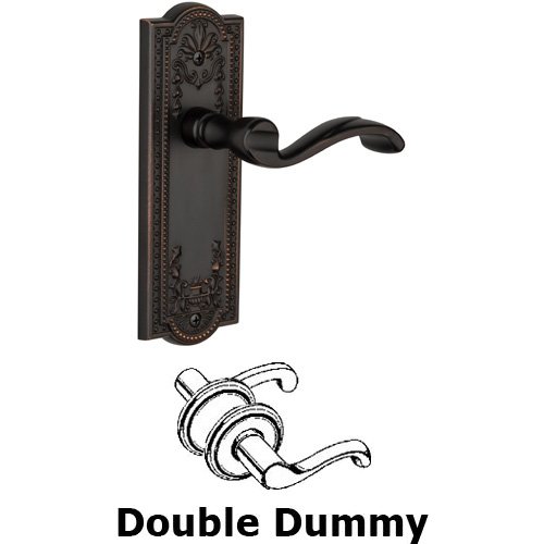 Double Dummy Parthenon Plate with Portofino Right Handed Lever in Timeless Bronze