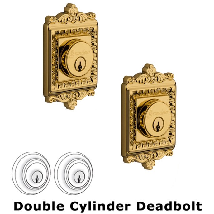 Double Deadlock - Windsor Deadbolt in Lifetime Brass