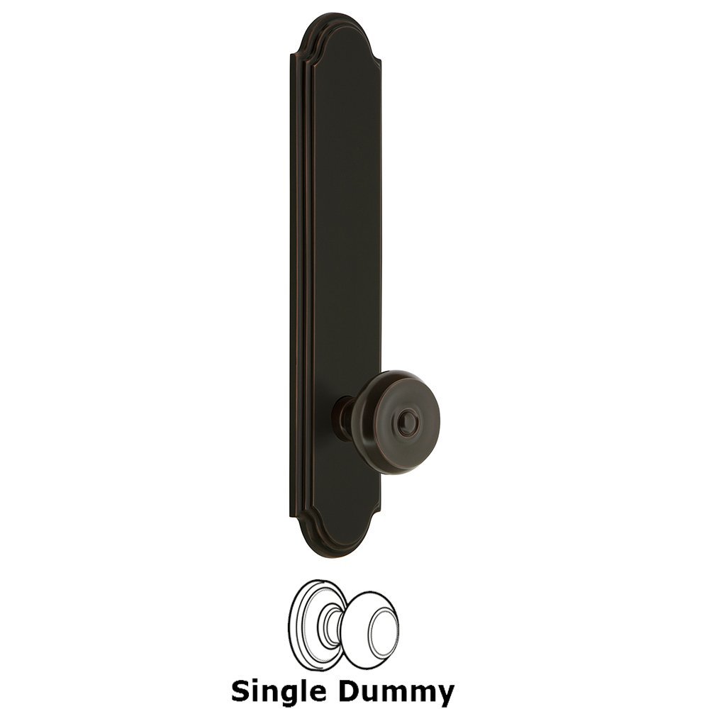 Tall Plate Dummy with Bouton Knob in Timeless Bronze