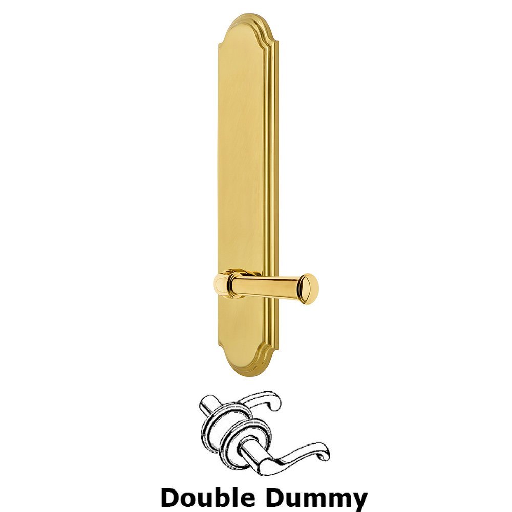 Tall Plate Double Dummy with Georgetown Lever in Lifetime Brass