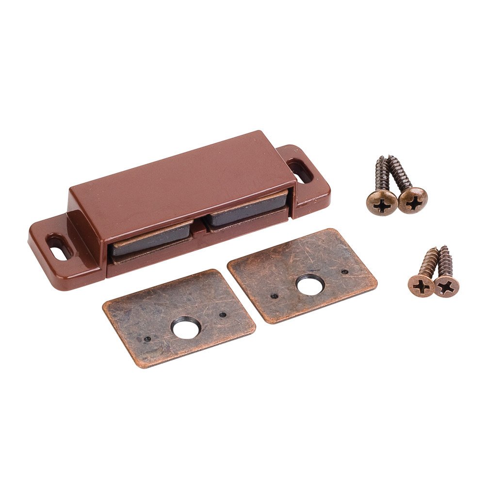 Double Magnetic Catch Kit in Brown