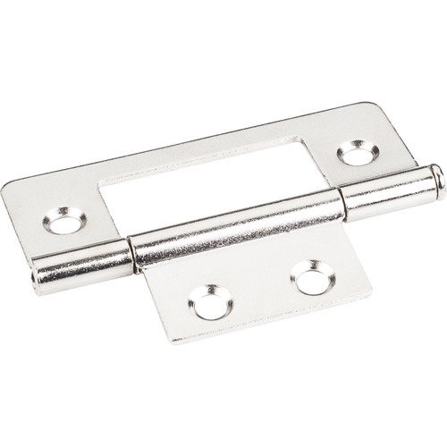 4 Hole 3" Loose Pin Non-mortise Hinge in Bright Nickel