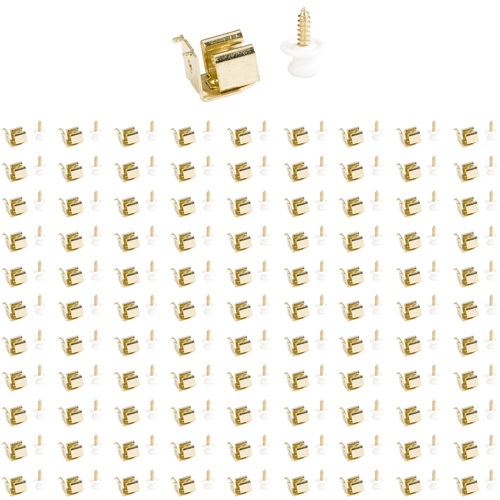 (100 PACK) Button Catch in Polished Brass