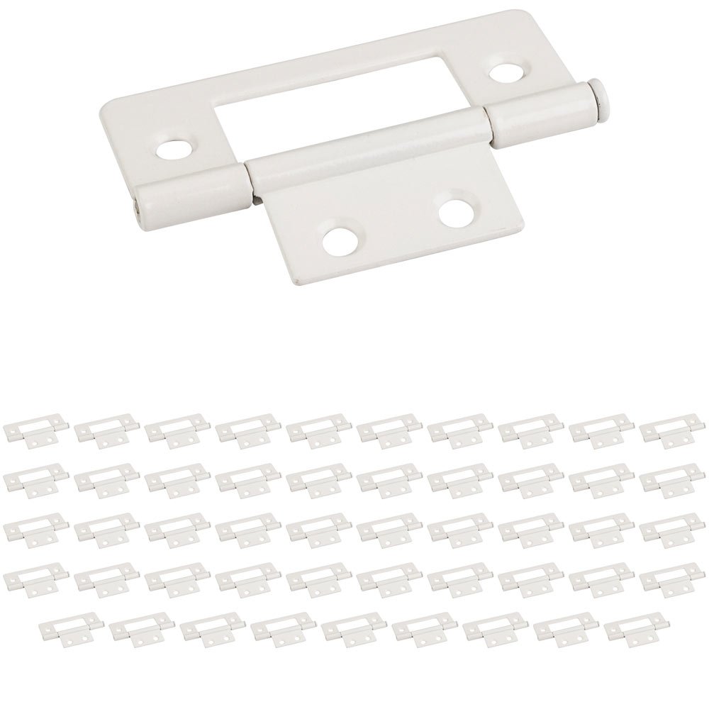 (50 PACK) 4 Hole 3" Loose Pin Non-mortise Hinge in Almond