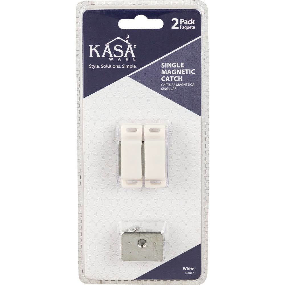 (2pc Pack) Double Magnetic Catches in White