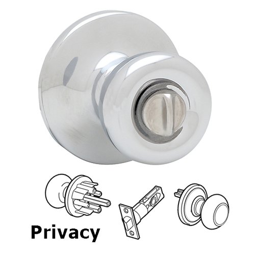 Tylo Privacy Door Knob in Bright Chrome