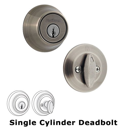 Single Cylinder Deadbolt in Satin Nickel