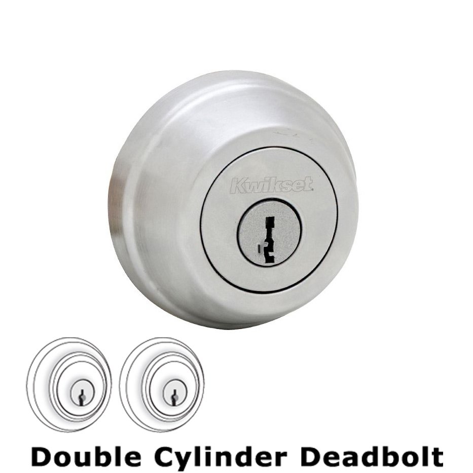 UL Deadbolt Double Cylinder Deadbolt in Satin Chrome