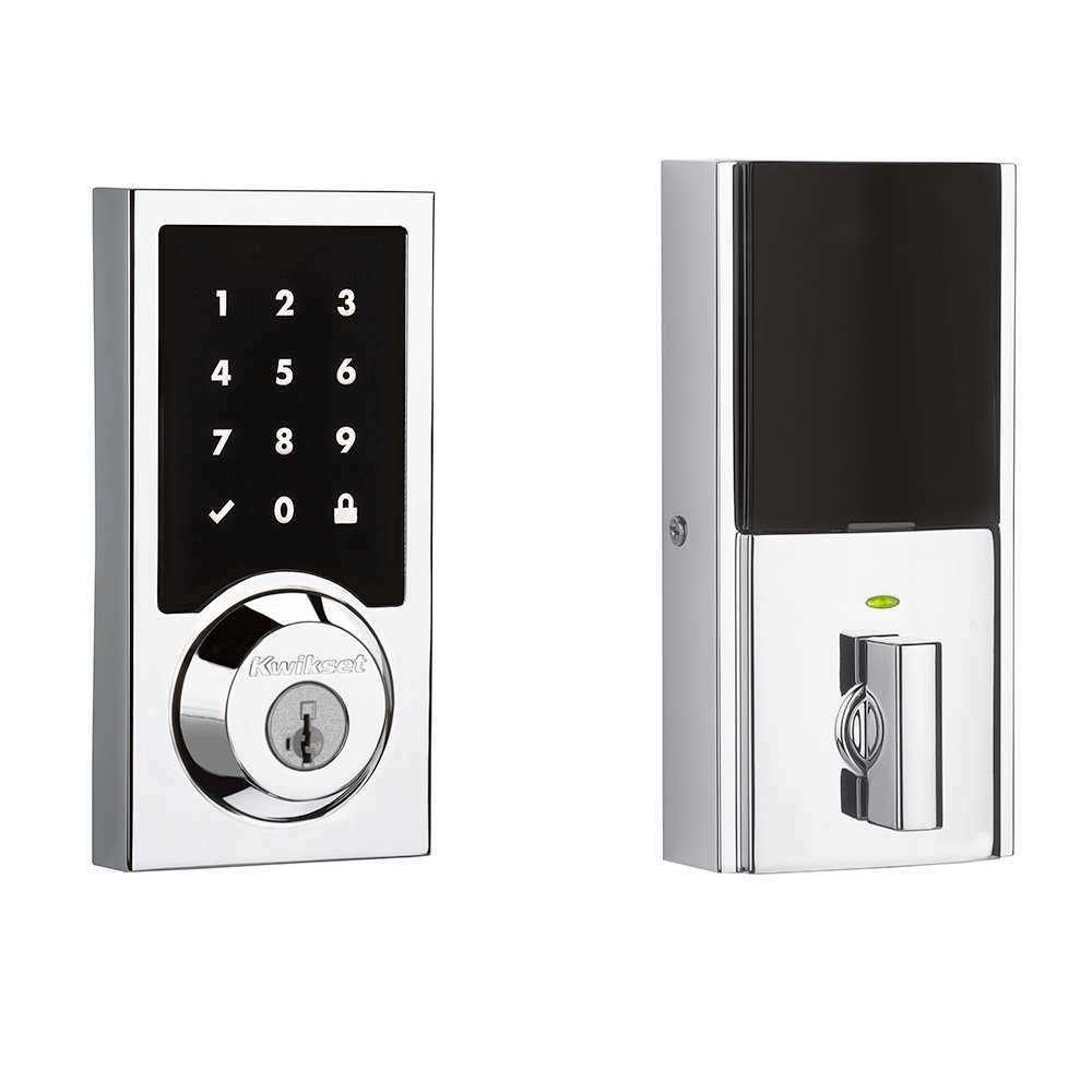 916 Touch Screen Electronic Deadbolt in Polished Chrome