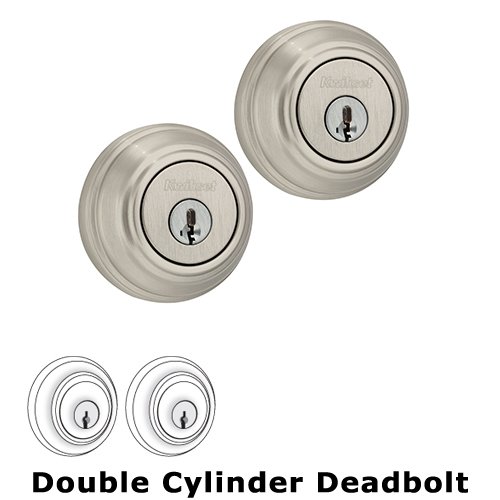 Deadbolt Double Cylinder Deadbolt in Satin Nickel