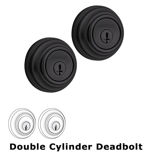 Deadbolt Double Cylinder Deadbolt in Iron Black