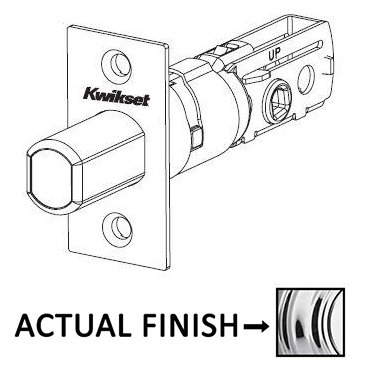 Adjustable Square Deadbolt Latch for 600 Series in Bright Chrome
