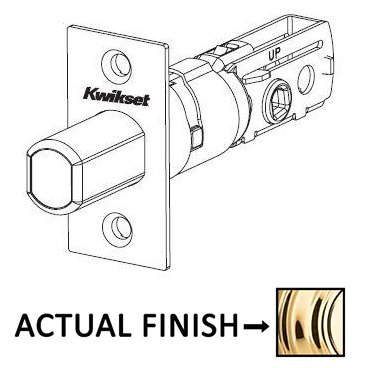 Adjustable Square Deadbolt Latch for 600 Series in Bright Brass