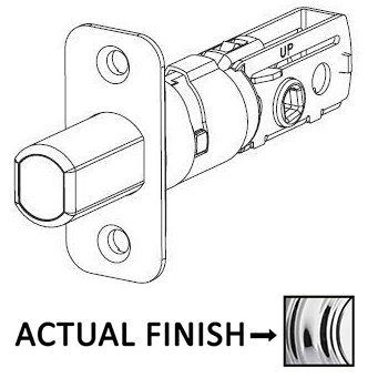 Adjustable Radius Deadbolt Latch for 780 and 980 Series in Bright Chrome
