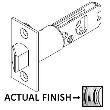 2 3/4" UL Wideface Springlatch for Kwikset Series Products in Bright Chrome