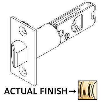 2 3/4" UL Wideface Springlatch for Kwikset Series Products in Bright Brass