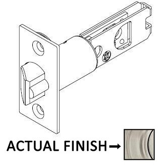 2 3/4" Backset UL Wideface Deadlatch for Kwikset Series Products in Satin Nickel