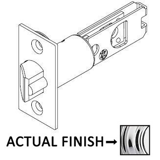 2 3/4" Backset UL Wideface Deadlatch for Kwikset Series Products in Bright Chrome