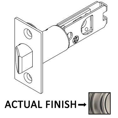2 3/8" Backset UL Wideface Springlatch for Kwikset Series Products in Antique Nickel