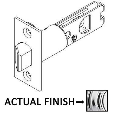 2 3/8" Backset UL Wideface Springlatch for Kwikset Series Products in Bright Chrome