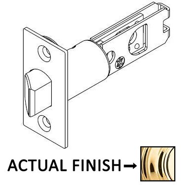 2 3/8" Backset UL Wideface Springlatch for Kwikset Series Products in Bright Brass