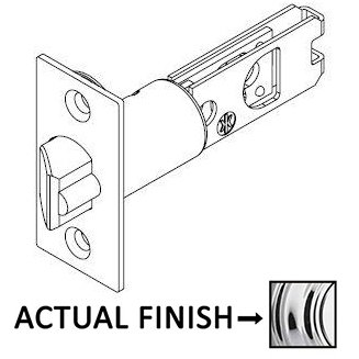 2 3/8" Backset UL Wideface Deadlatch for Kwikset Series Products in Bright Chrome