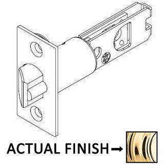 2 3/8" Backset UL Wideface Deadlatch for Kwikset Series Products in Bright Brass