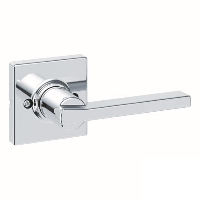 Single Dummy Casey Lever with Square Rose in Bright Chrome
