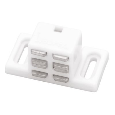 Hi-Rise Heavy Duty Magnetic Catch with Strike in White