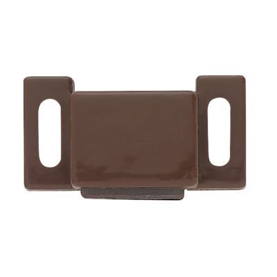 32mm Magnetic Catch with Strike in Brown