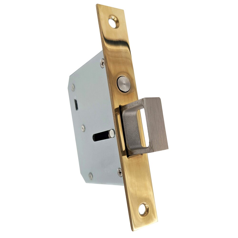 Heavy Duty Edge Pull with Pop Out Pull in Satin Brass