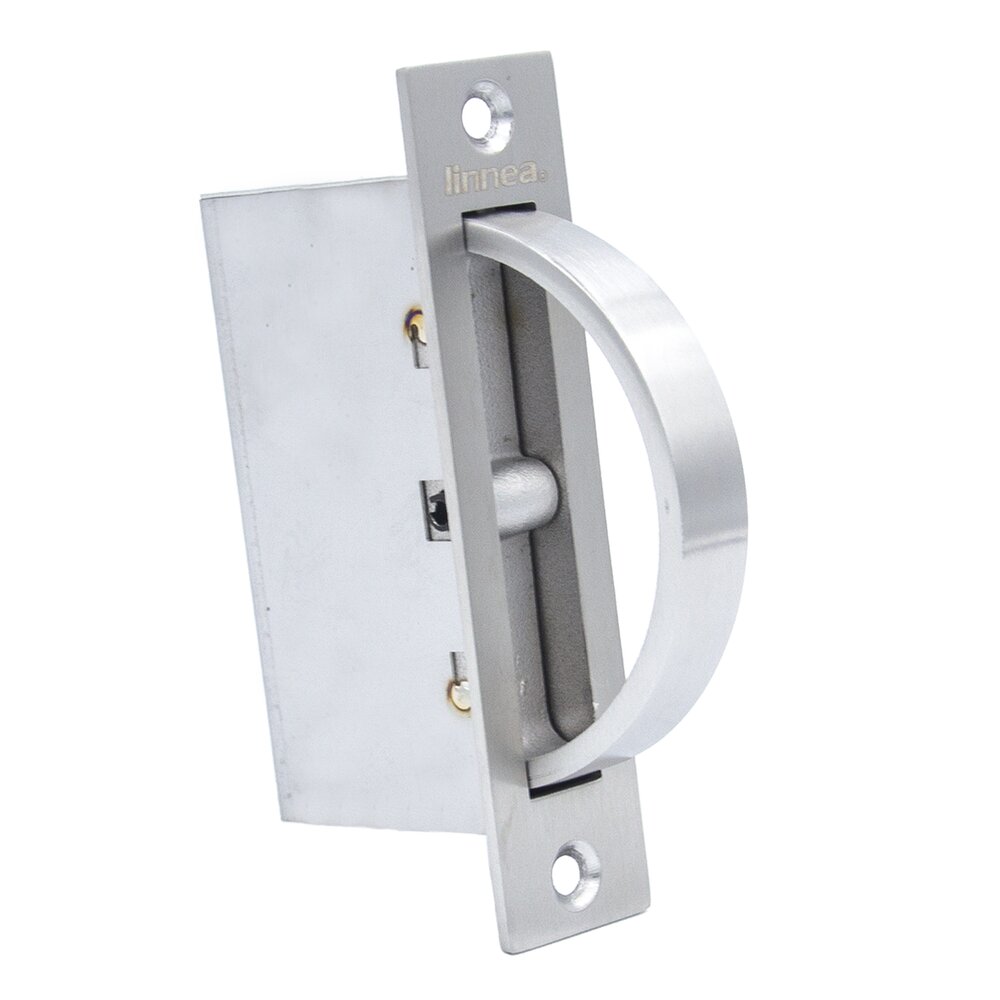 Edge Pull with Large Semi Circle Pull in Satin Stainless Steel (ADA Friendly)