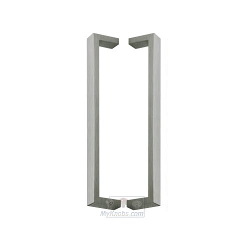 17 3/4" Centers Back to Back Squared Appliance/Shower Door Pull in Satin Stainless Steel
