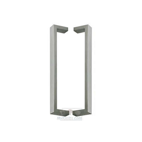 11 3/4" Centers Back to Back Squared Appliance/Shower Door Pull in Satin Stainless Steel